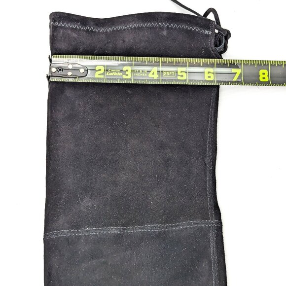 Stuart Weitzman Women City Lug Back Lace Black Suede OTK fashion Boots size 8 - Picture 7 of 9